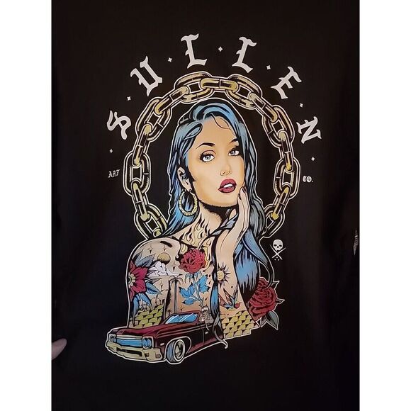 Sullen Art Collective To Die For Long Sleeve Pullover Hoodie Sz M NWT CR5 - Picture 1 of 4